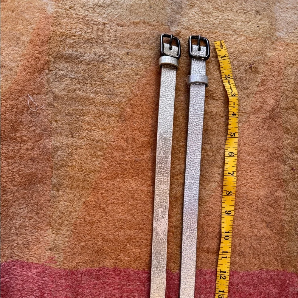 Martin and Osa thin leather belt bundle silver and gold - Picture 7 of 8